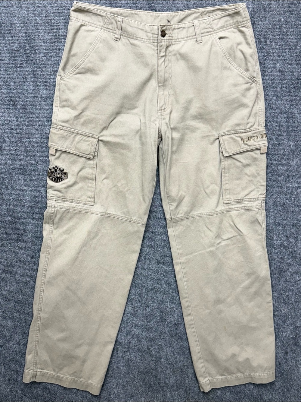 Harley Davidson Cargo Khaki Men’s Pants Motorcycle Size 33x32